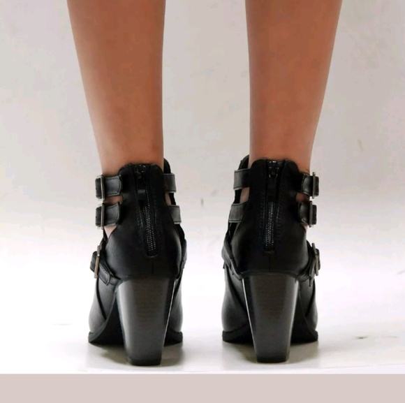 Black western ankke booties riding boots - Picture 3 of 3